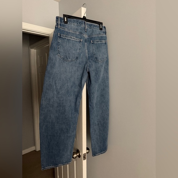 NWT GAP BARREL JEANS - medium denim size 28 - Picture 7 of 7